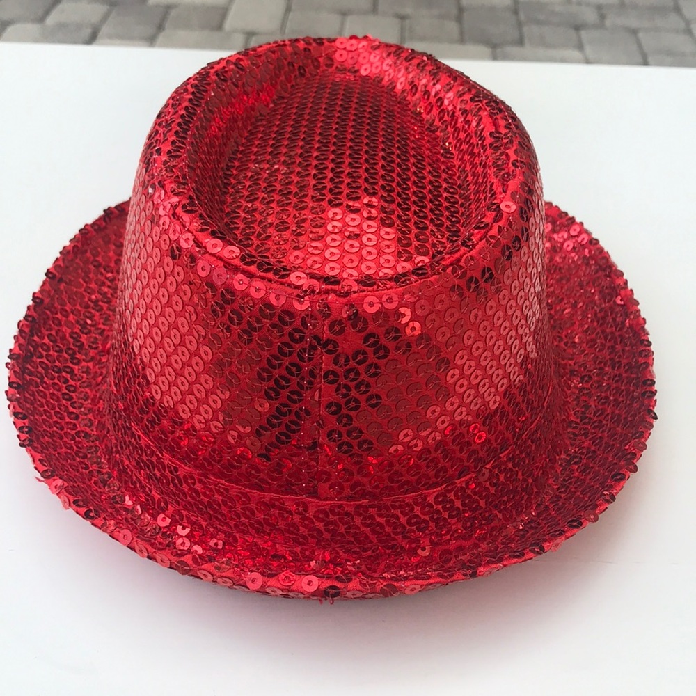 Brand new red sequin fedora! ❤️ - Picture 6 of 6